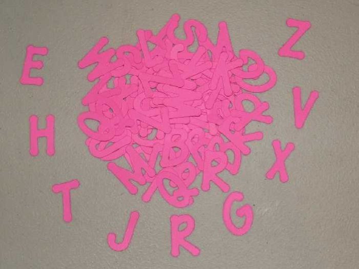 Scrapbooking Sizzix Lollipop Alphabet - Bright Pink