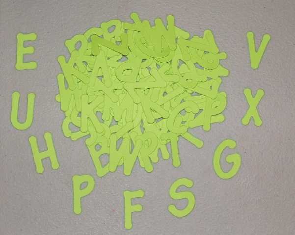 Scrapbooking Sizzix Lollipop Alphabet - Bright Green