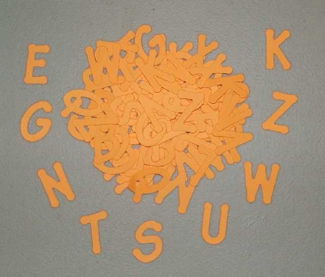 Scrapbooking Sizzix Lollipop Alphabet - Bright Orange