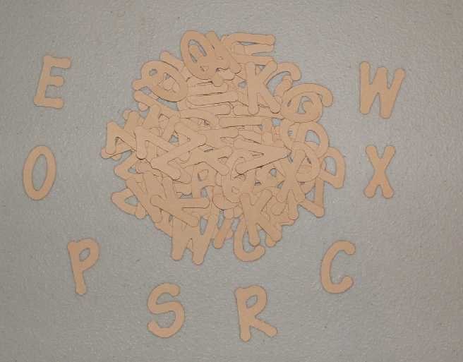 Scrapbooking Sizzix Lollipop Alphabet - Tan