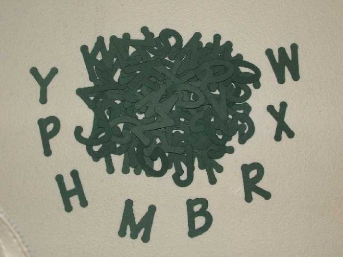 Scrapbooking Sizzix Lollipop Alphabet - Hunter Green