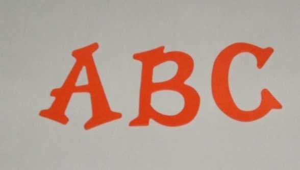 Scrapbooking Sizzix Fun Serif Alphabet - Orange