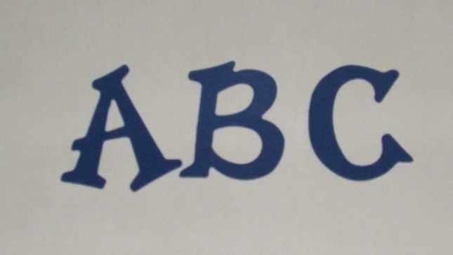 Scrapbooking Sizzix Fun Serif Alphabet - Primary Blue