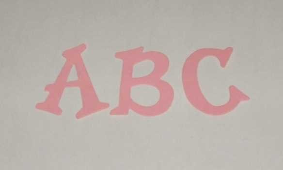 Scrapbooking Sizzix Fun Serif Alphabet - Pink