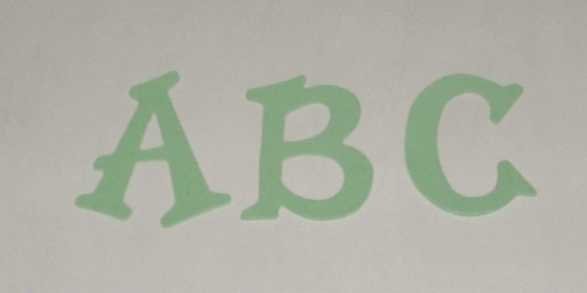 Scrapbooking Sizzix Fun Serif Alphabet - Pastel Green
