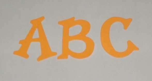 Scrapbooking Sizzix Fun Serif Alphabet - Bright Orange