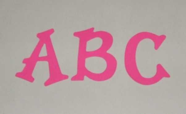 Scrapbooking Sizzix Fun Serif Alphabet - Bright Pink