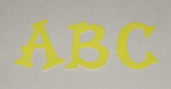Scrapbooking Sizzix Fun Serif Alphabet - Bright Yellow