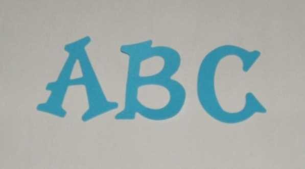 Scrapbooking Sizzix Fun Serif Alphabet - Bright Blue