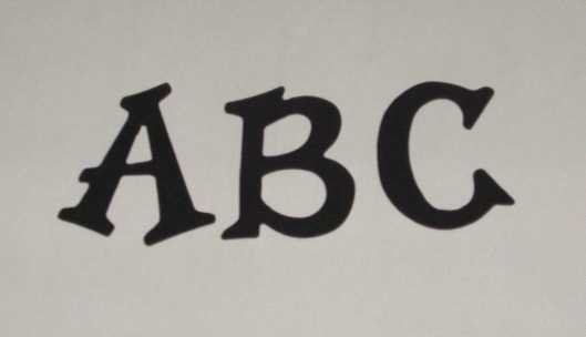 Scrapbooking Sizzix Fun Serif Alphabet - Navy Blue