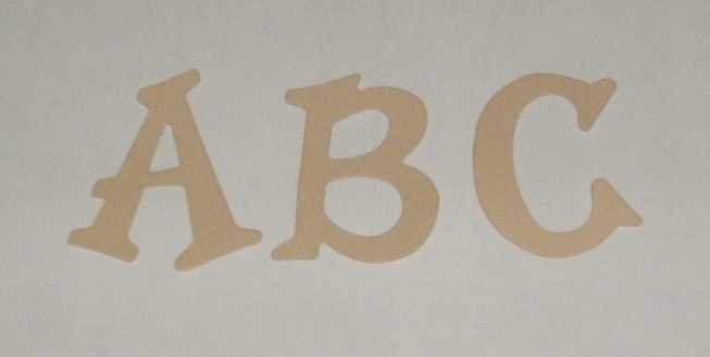 Scrapbooking Sizzix Fun Serif Alphabet - Tan