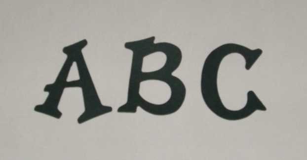Scrapbooking Sizzix Fun Serif Alphabet - Hunter Green