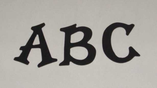 Scrapbooking Sizzix Fun Serif Alphabet - Black