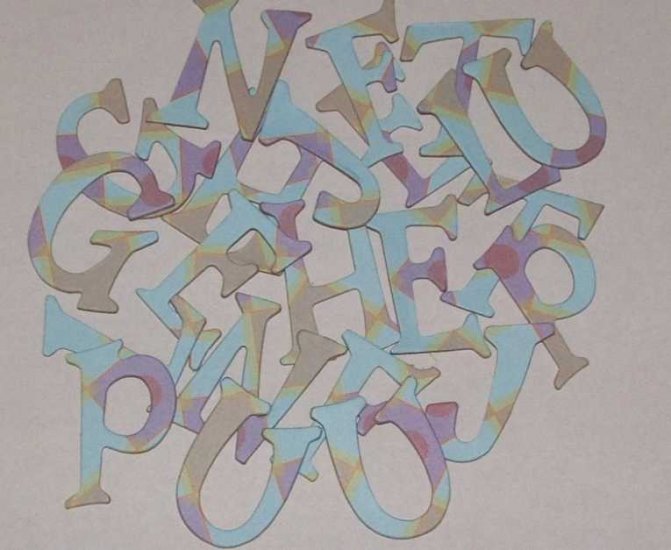 Scrapbooking Chipboard Fun Serif Alphabet - Bejeweled