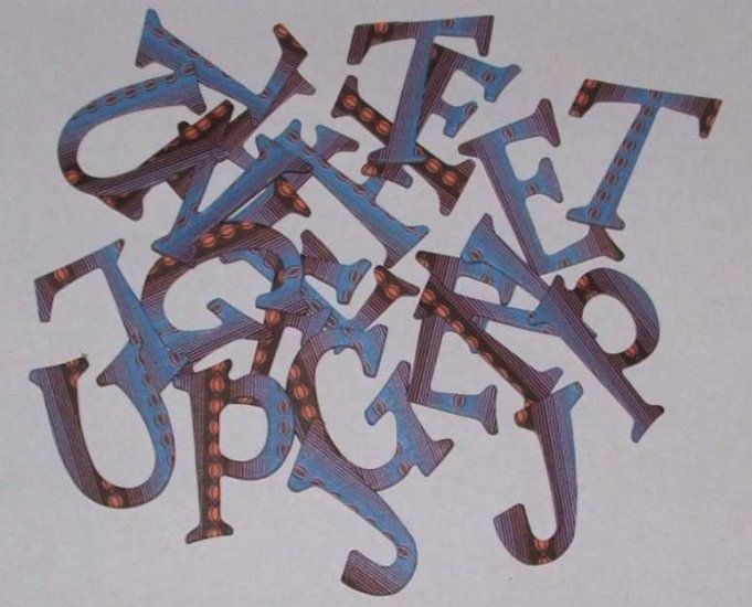 Scrapbooking Chipboard Fun Serif Alphabet