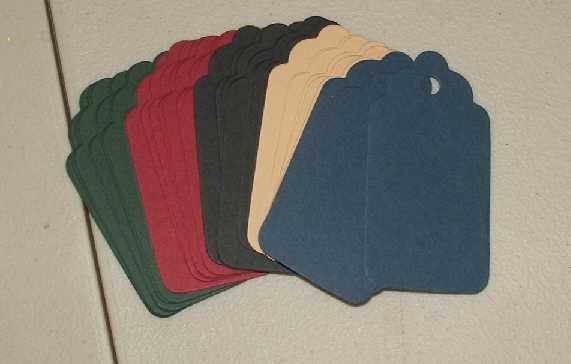 Scrapbooking Sizzix Scalloped Tags - Heritage Colors