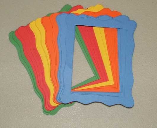 Scrapbooking Sizzix Jelly Frames - Primary Colors