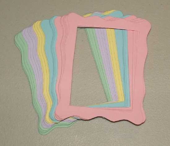 Scrapbooking Sizzix Jelly Frames - Pastel Colors