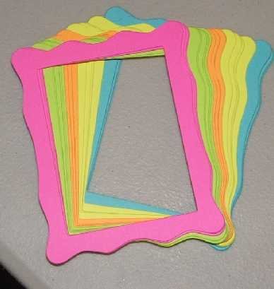 Scrapbooking Sizzix Jelly Frames - Brights