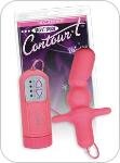 VIBRATING CONTOUR T PINK ANAL PLUG