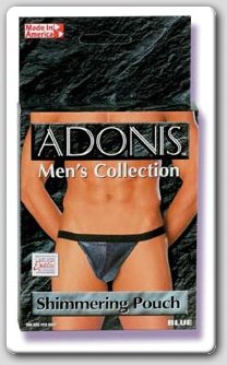 ADONIS SHIMMER POUCH - BLUE