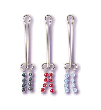 2 Cleopatra Collection Clitoral Jewelry - Pearl Red