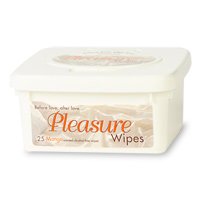PLEASURE WIPES TUB of 25 Wipes