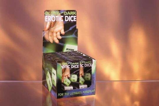 1 Pair of Glow in the Dark Erotic Dice