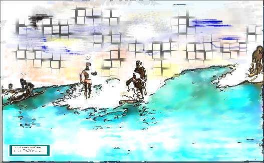 Digital old man surf