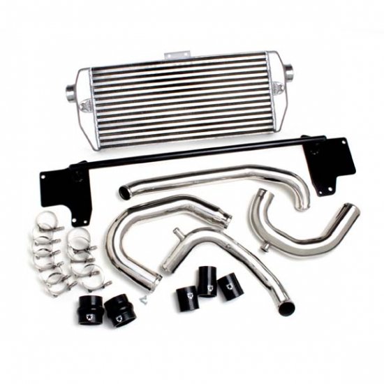 Eurojet 'Race' Front Mount Intercooler (Powder coated pipes/Black couplers)