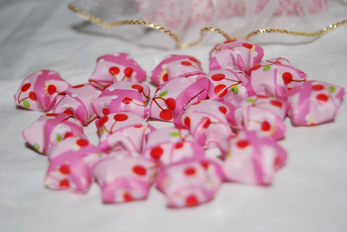 Cherry patterned pink stars