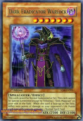 SD6-EN001 Dark Eradicator Warlock, ULTRA RARE FOIL
