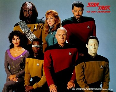 Autographed Star Trek Next Generation Photo
