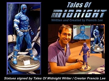 Autographed CORGI 12" Tales Of Midnight statue