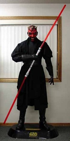 MINT CONDITION Life Size DARTH MAUL Mannequin