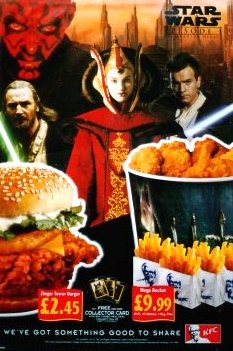 KFC Plastic Promo STAR WARS Poster #2 AMIDALA