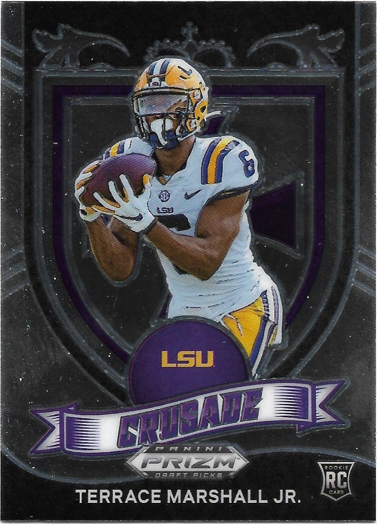 Terrace Marshall Jr Panini Draft Picks Prizm Rookie Lsu