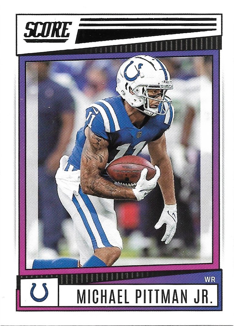 Michael Pittman Jr 2022 Score 9 Indianapolis Colts Football Card