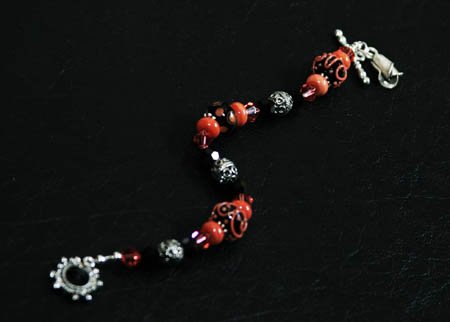 Midnight Coral Bracelet
