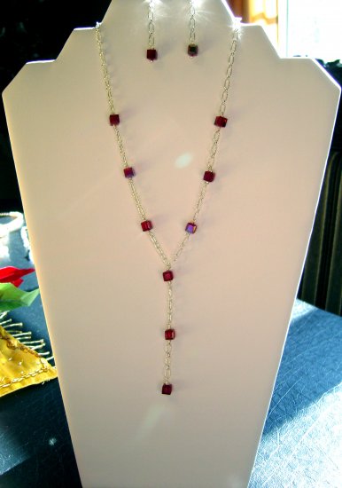 Siam Y Necklace