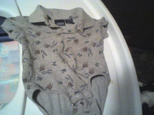 3/6M Grey Onsie
