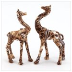 A pair of Intertwined Giraffes