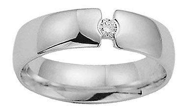 Benchmark - 6mm Diamond Comfort Fit Promise Ring Reg. $1034.99