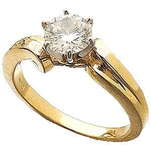 14 K gold 1 Carat Lab Created Diamond Engagement Ring Reg. $287.49