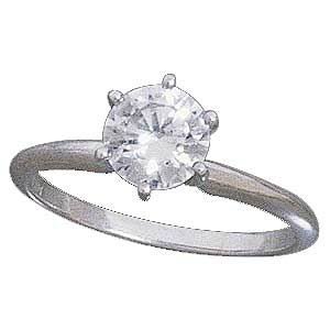 Gorgeous 14K White gold 1 Carat Engagement Ring Reg. $195