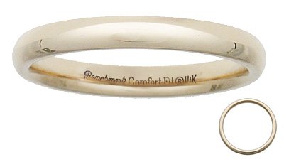 Benchmark - 3mm Comfort Fit 14 K Wedding Band Reg $229