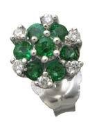 Emerald and Diamond Earrings Reg $310