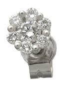 Diamond Flower Earrings Reg $414