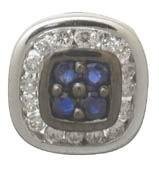 Sapphire and Diamond Earrings $504