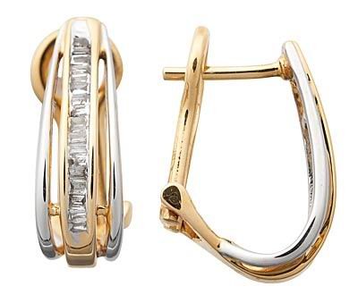Diamond Huggy Style Earrings Reg $396